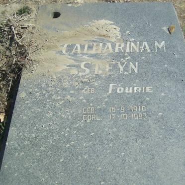 STEYN Catharina M. nee FOURIE 1910-1993