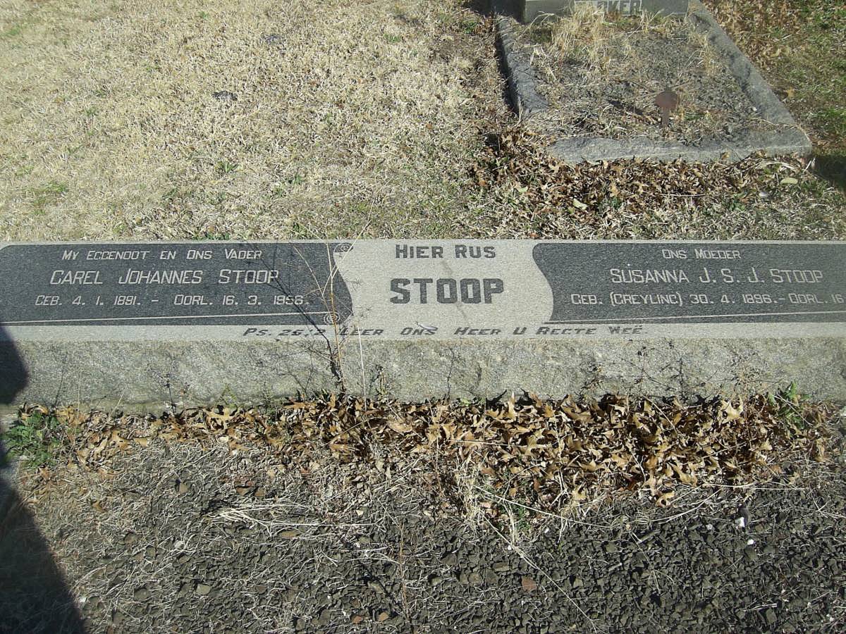STOOP Carel Johannes 1891-1958 &amp; Susanna J.S.J. GREYLING 1896-
