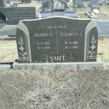 SMIT Jacobus J. 1897-1978 &amp; Elizabeth J. 1898-1985