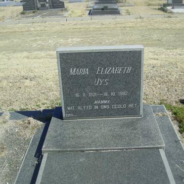 UYS Maria Elizabeth 1921-1982