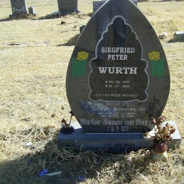 VUUREN Marthe, Jansen van 1943-1994 :: WURTH Siegfried Peter 1989-2004