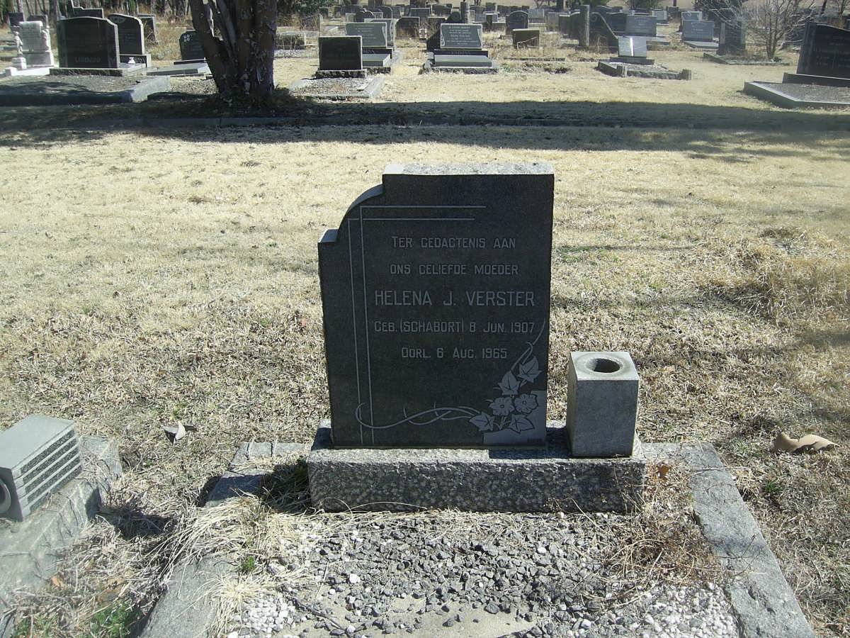 VERSTER Helena J. nee SCHABORT 1907-1965
