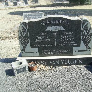 VUUREN Theunis Johannes, van 1884-1962 &amp; Susanna Cornelia BLIGNAUT 1908-1995