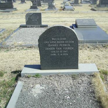 VUUREN Daniel Petrus, Jansen van 1917-1974