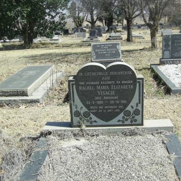 VISAGIE Rachel Maria Elizabeth nee ABRAHAM 1908-1961