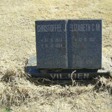VILJOEN Christoffel 1924-1994 &amp; Elizabeth C.M. 1937-