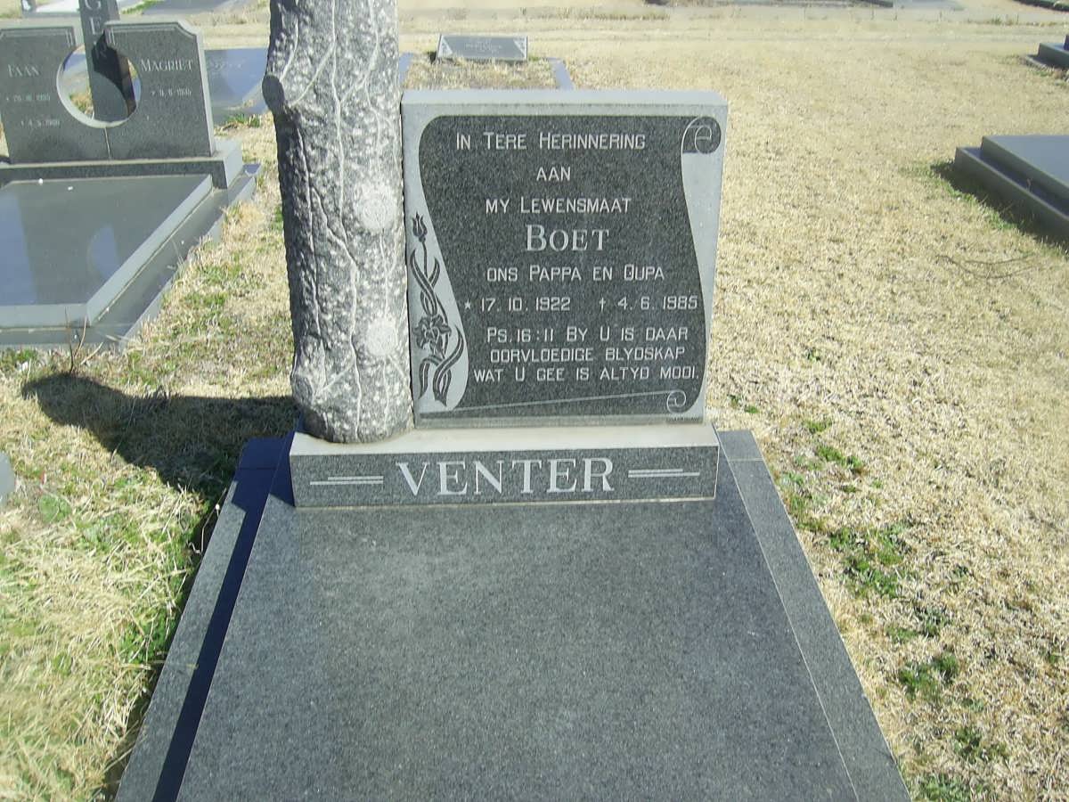 VENTER Boet 1922-1985