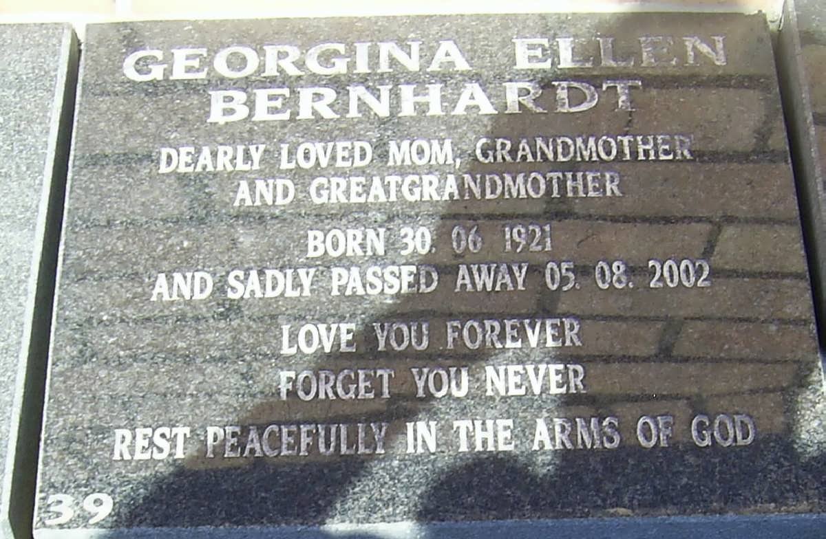 BERNHARDT Georgina Ellen 1921-2002
