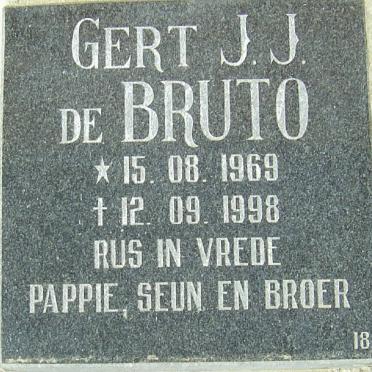 BRUTO Gert J.J., de 1969-1998