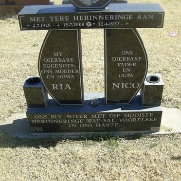 ? Nico 1922- &amp; Ria 1928-2000