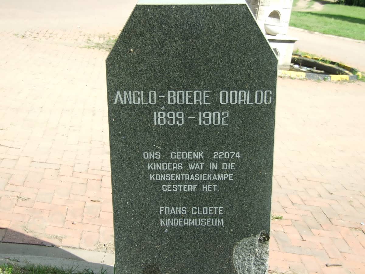 Anglo-Boer War 1899-1901 - Concentration camp victims