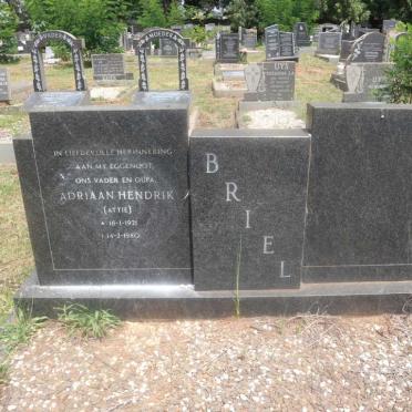 BRIEL Adriaan Hendrik 1921-1980