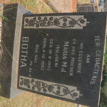 BOTHA Maria M.J. nee VILJOEN 1907-1967