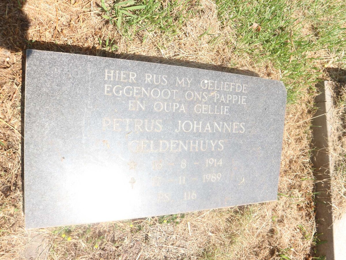 GELDENHUYS Petrus Johannes 1914-1989