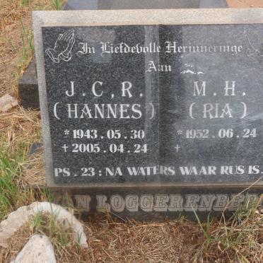 LOGGERENBERG J.C.R., van 1943-2005 &amp; M.H. 1952-