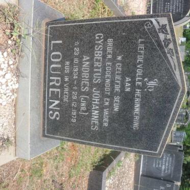 LOURENS Gysbertus Johannes Andries 1934-1979