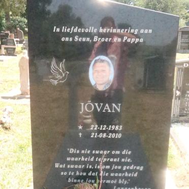MARAIS Jovan 1983-2010