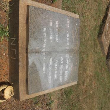 NEL Louis Jacobus 1897-1964 &amp; Johanna Maria VAN RENSBURG 1911-1966