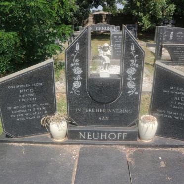 NEUHOFF Nico 1967-1988 &amp; Alet 1929-1991