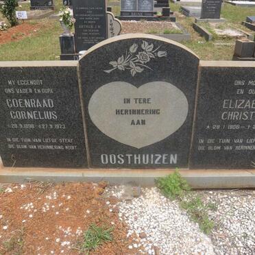 OOSTHUIZEN Coenraad Cornelius 1898-1973 &amp; Elizabeth Christina 1906-1981