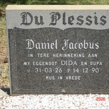 PLESSIS Daniël Jacobus, du 1926-1990