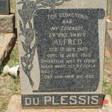 PLESSIS Alfred, du 1903-1955