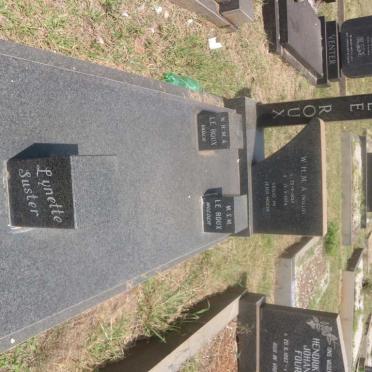 ROUX W.H.M.A., le 1959-1974 &amp; M.S.M.