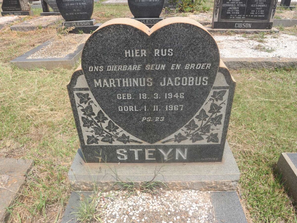 STEYN Marthinus Jacobus 1946-1967