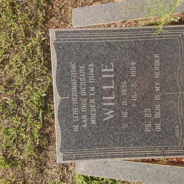 VERMAAK Willie 1935-1984