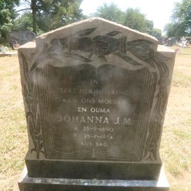 VENTER Johanna J.M. 1890-1974
