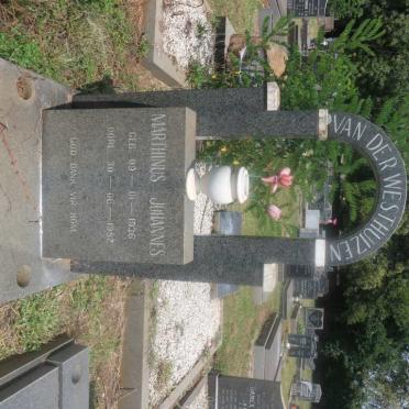 WESTHUIZEN Marthinus Johannes, van der 1936-1982