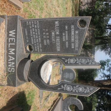 WELMANS Willem Frederik 1927-1989