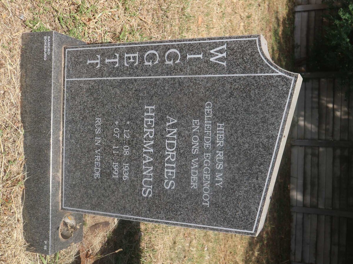 WIGGETT Andries Hermanus 1936-1991