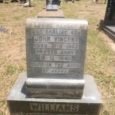 WILLIAMS John Vincent 1942-1943
