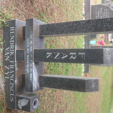 ZYL Hendrik Franciscus, van 1910-1997