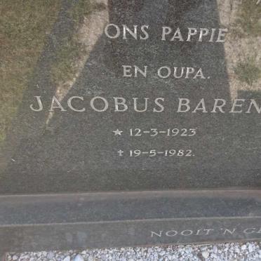 ? Jacobus Barend 1923-1982