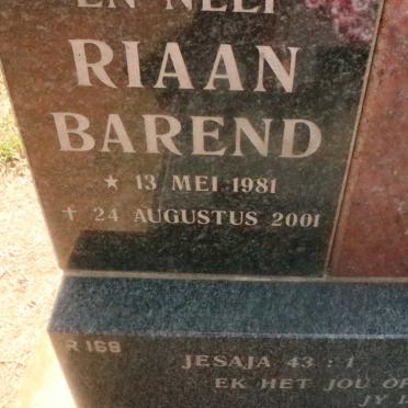 ?IE Riaan Barend 1981-2001