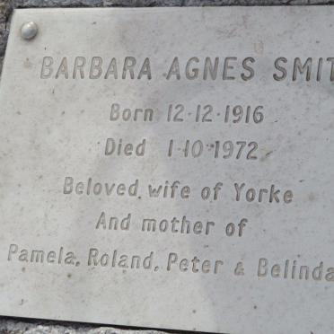 SMITH Barbara Agnes 1916-1972