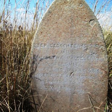 RAS Elizabetha Magdelenna nee SMIT 1842-1924