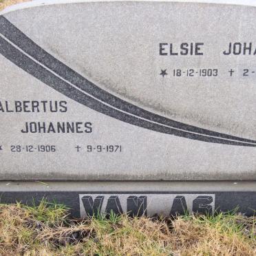 AS Albertus Johannes, van 1906-1971 &amp; Elsie Johanna 1903-1981