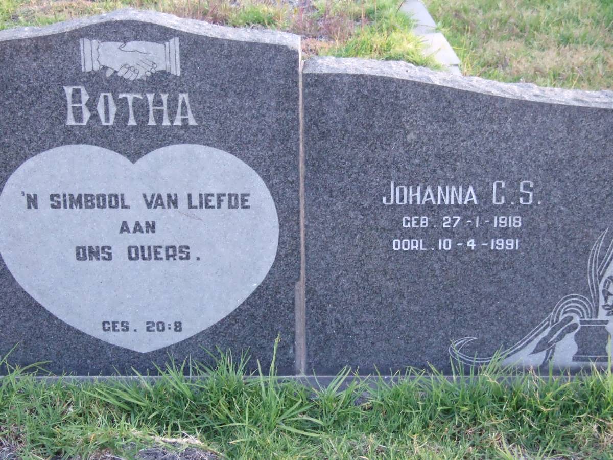 BOTHA Mattheus N.J. 1916-1966 &amp; Johanna C.S. 1918-1991