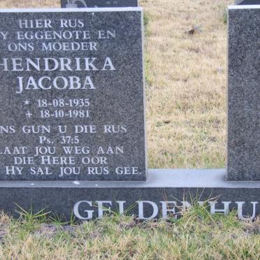 GELDENHUYS Hendrika Jacoba 1935-1981