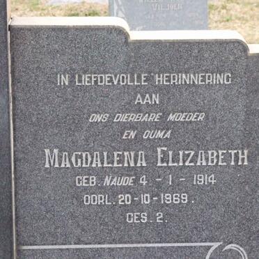 GROBLER Carel Frederick 1899-1963 &amp; Magdalena Elizabeth NAUDE 1914-1969