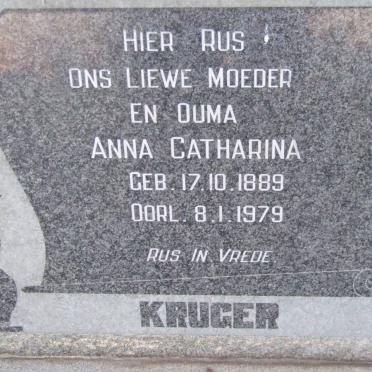 KRUGER Anna Catharina 1889-1979