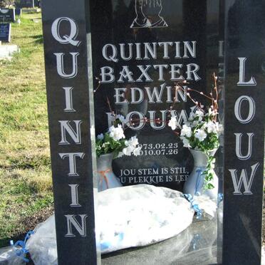LOUW Quintin Baxter Edwin 1973-2010