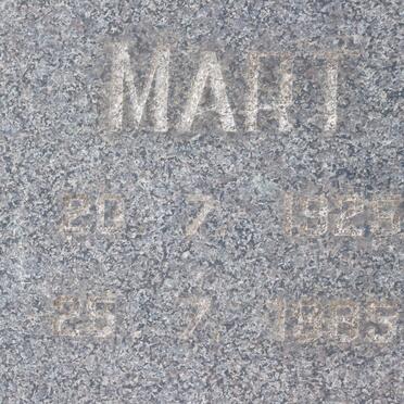 LIEBENBERG Mart 1925-1985