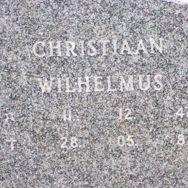 NIEMAND Christiaan Wilhelmus 1947-1982