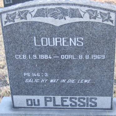 PLESSIS Lourens, du 1884-1969