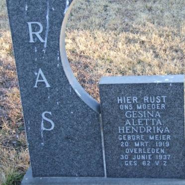 RAS Gesina Aletta Hendrika nee MEIER 1919-1937