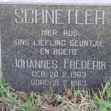 SCHNETLER Johannes Frederik 1963-1963